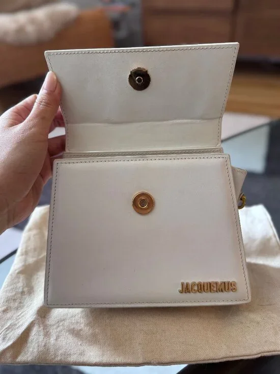 Jacquemus Le Chiquito Noeud Bag, White - Picture 9 of 12